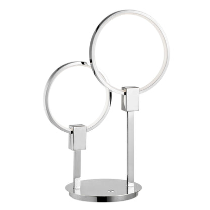 Hong Kong LED Tall Table Lamp | Chrome