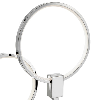 Hong Kong LED Tall Table Lamp | Chrome