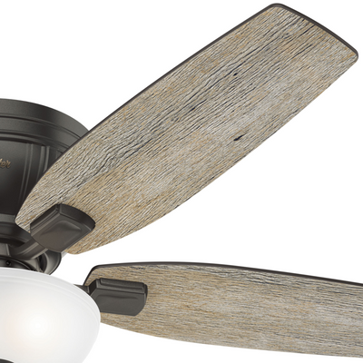 52 inch Kenbridge Noble Bronze Low Profile Ceiling Fan with LED Light Kit and Pull Chain