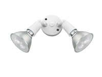 9.25''  Matte White 2 Light Flood Light