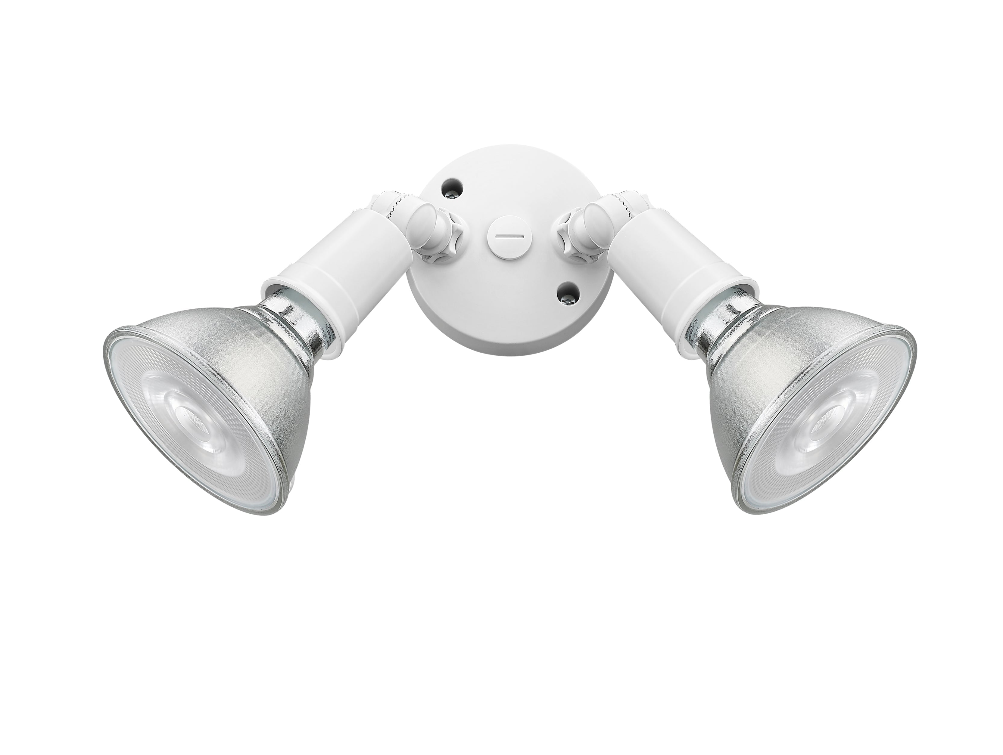 9.25''  Matte White 2 Light Flood Light