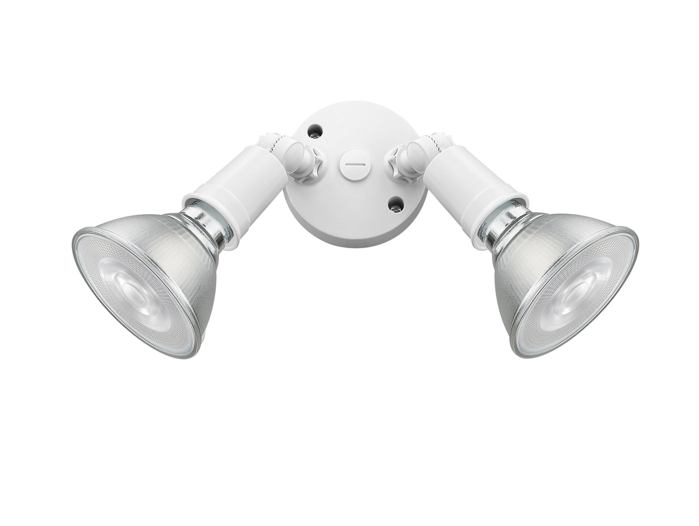 9.25''  Matte White 2 Light Flood Light