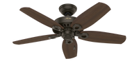 42 inch Builder New Bronze Ceiling Fan with LED Light Kit and Pull Chain