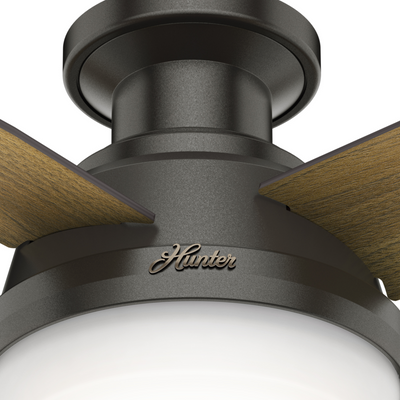 44 inch Dempsey Noble Bronze Low Profile Ceiling Fan with LED Light Kit and Handheld Remote