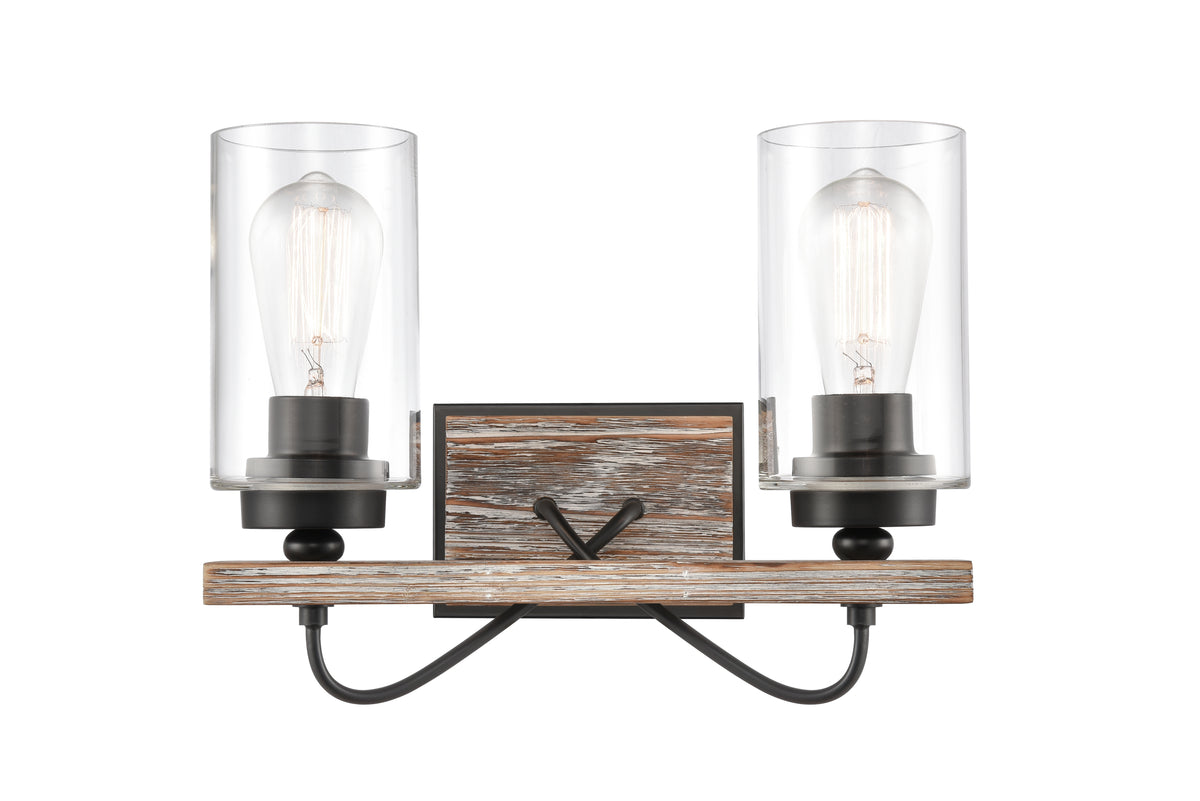 Paladin 14-Inch 2-Light Bath Vanity Light with LED Bulbs Dimmable
