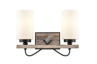 Downtown Urban Bath Vanity Light Glass Steel