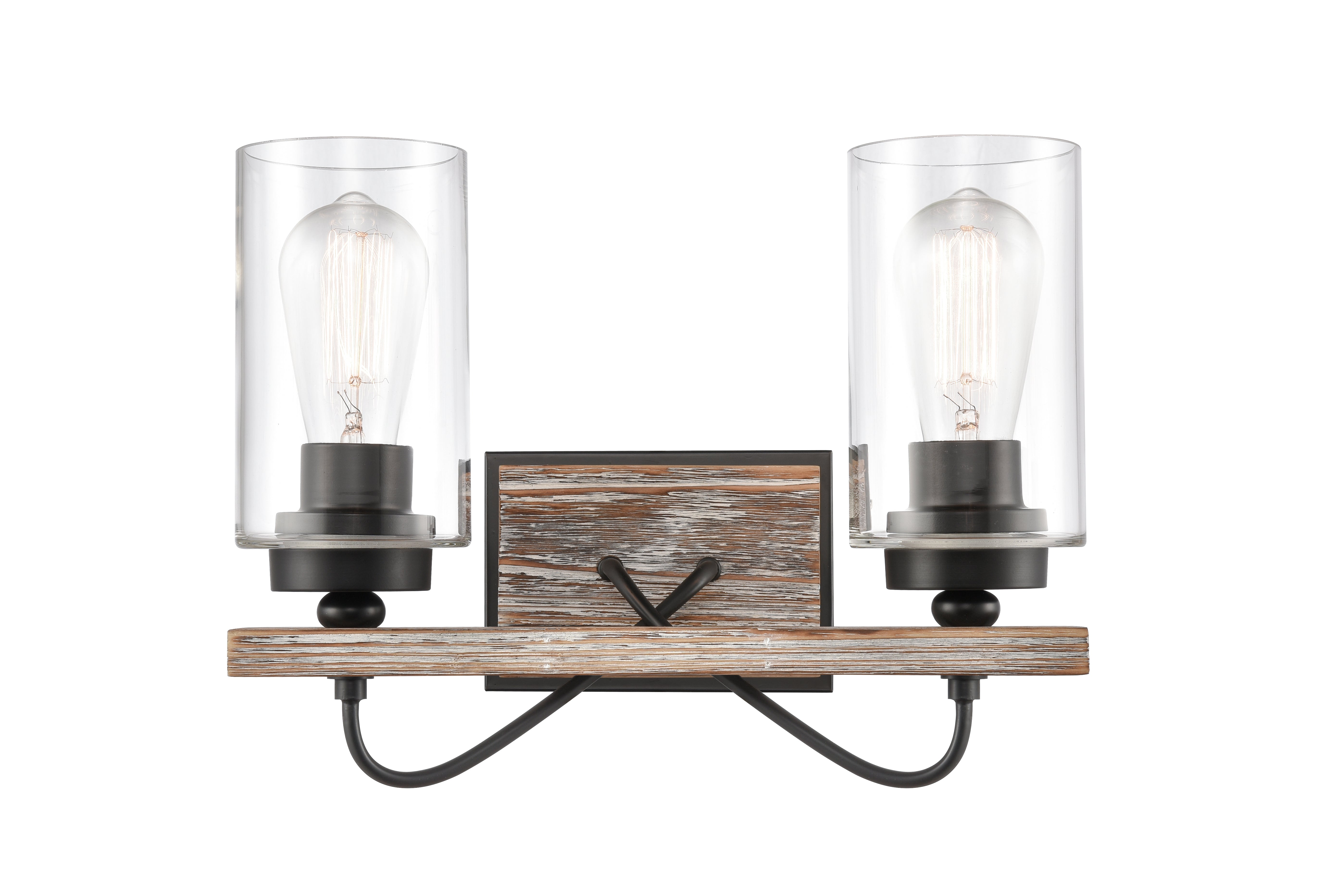 Downtown Urban Bath Vanity Light Glass Steel