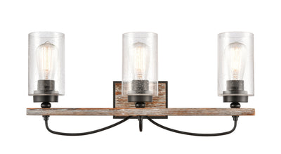Downtown Urban Bath Vanity Light Glass Steel