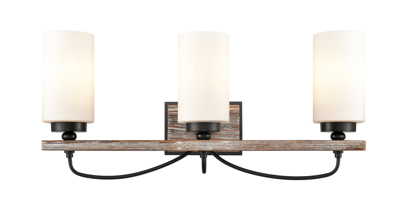 Downtown Urban Bath Vanity Light Glass Steel