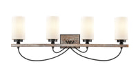 Downtown Urban Bath Vanity Light Glass Steel