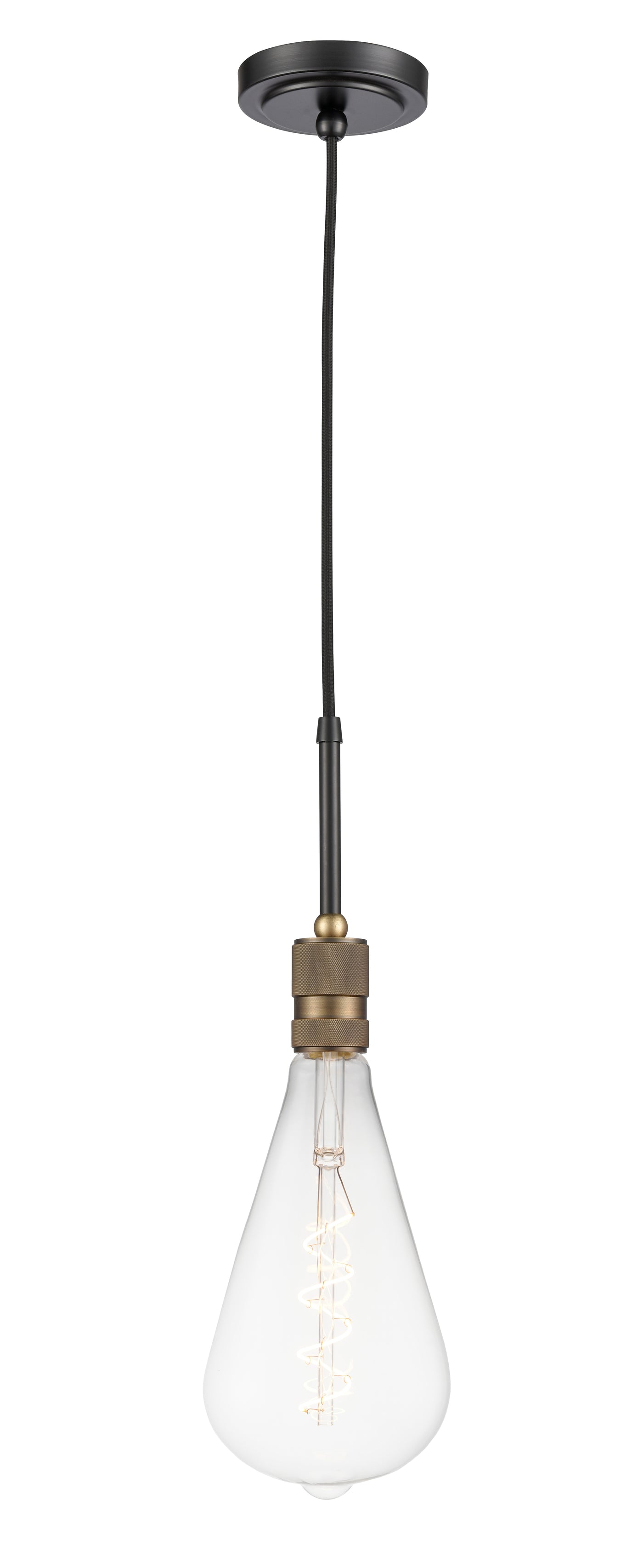 Ellis Mini Pendant Black Antique Brass