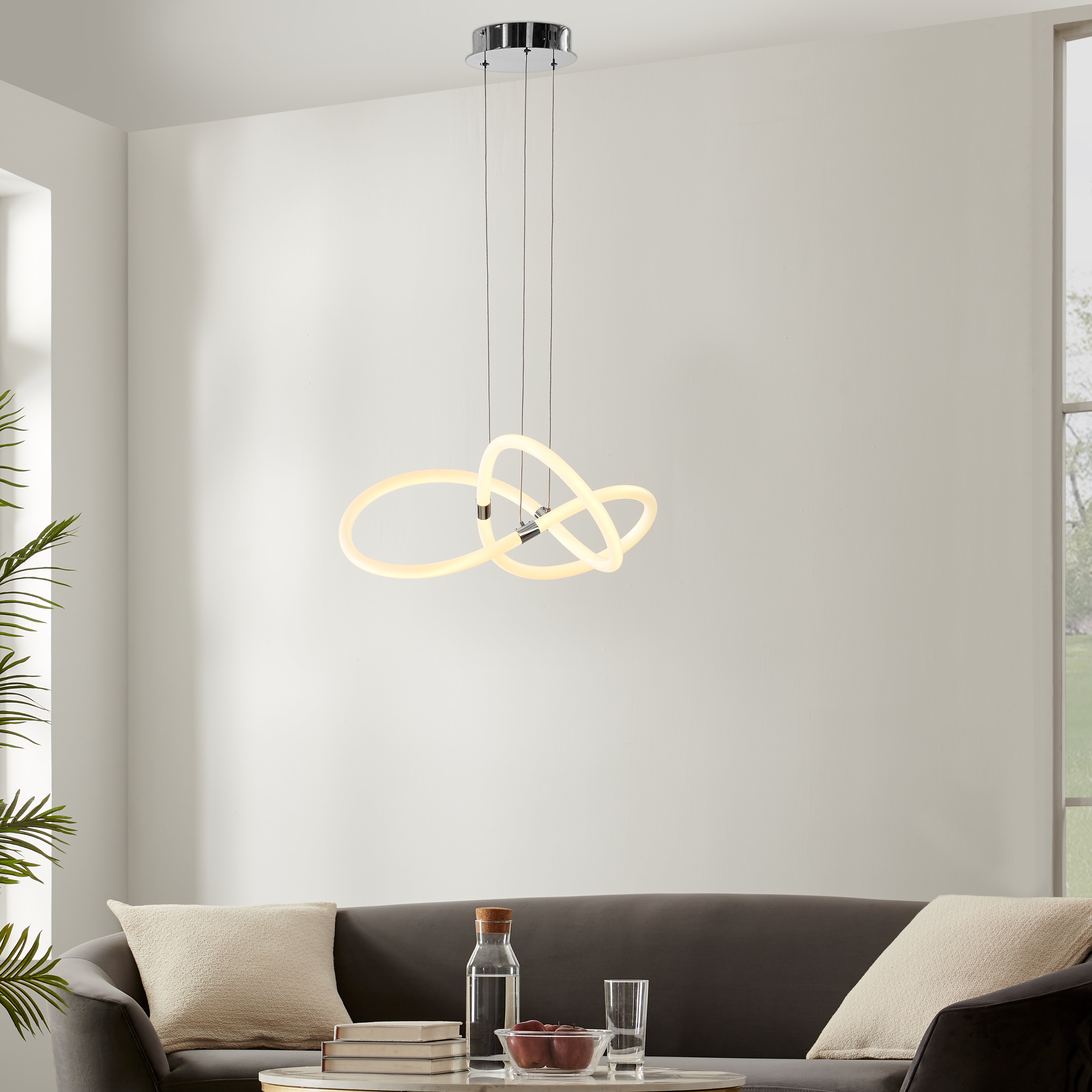 Daisy LED Adjustable Chandelier | Chrome