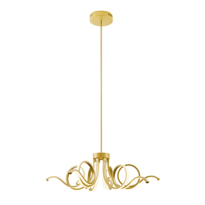 Magnolia LED Adjustable Chandelier | Sandy Gold