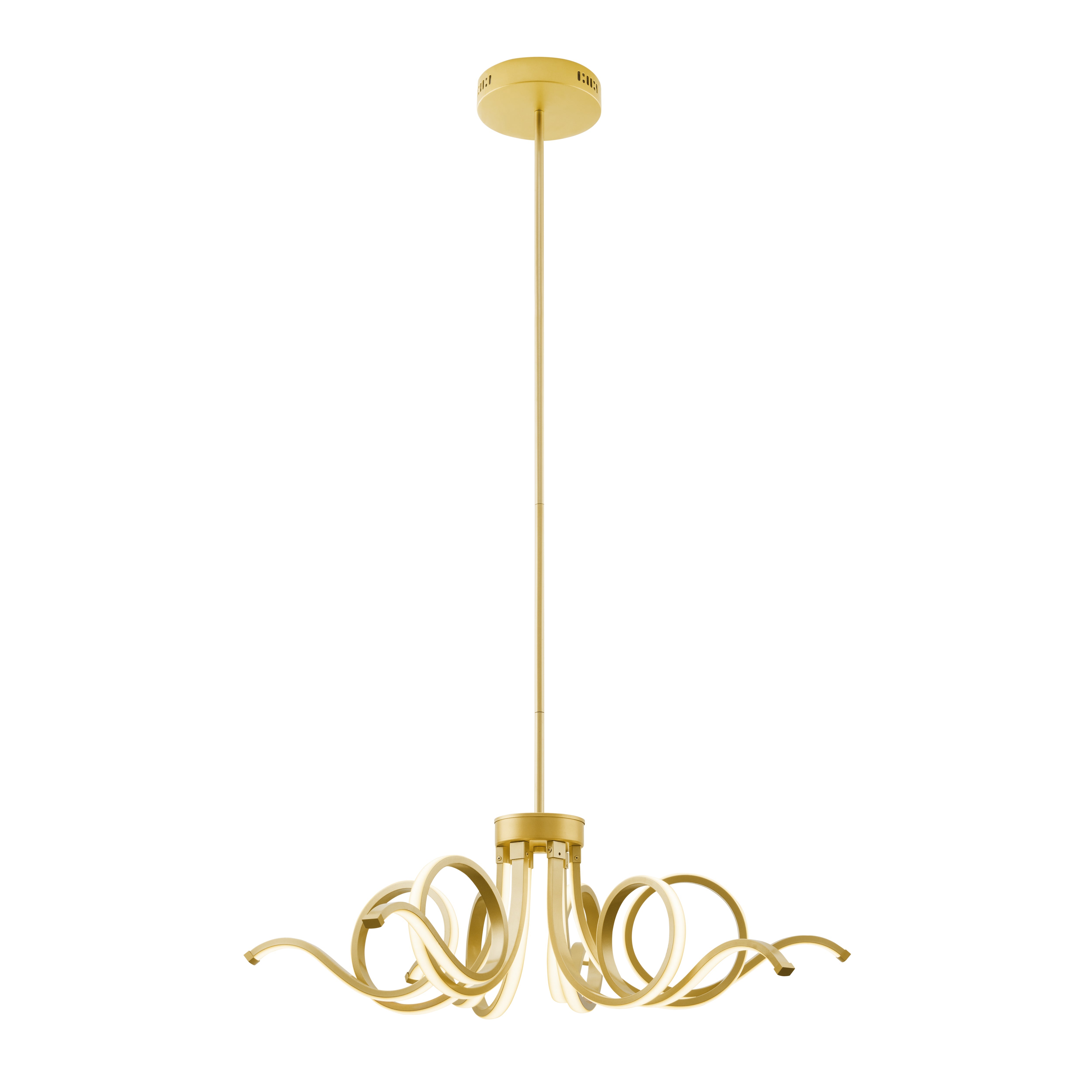 Magnolia LED Adjustable Chandelier | Sandy Gold