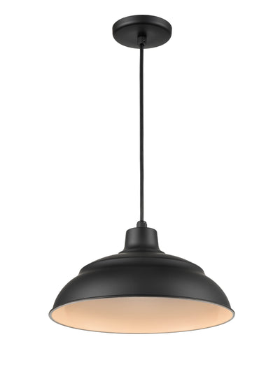 8.25'' R Series Satin Black 1 Light Pendant