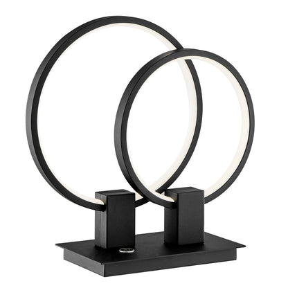 Hong Kong LED Short Table Lamp | Matte Black