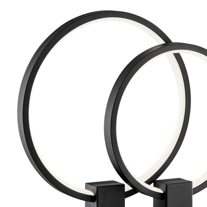 Hong Kong LED Short Table Lamp | Matte Black