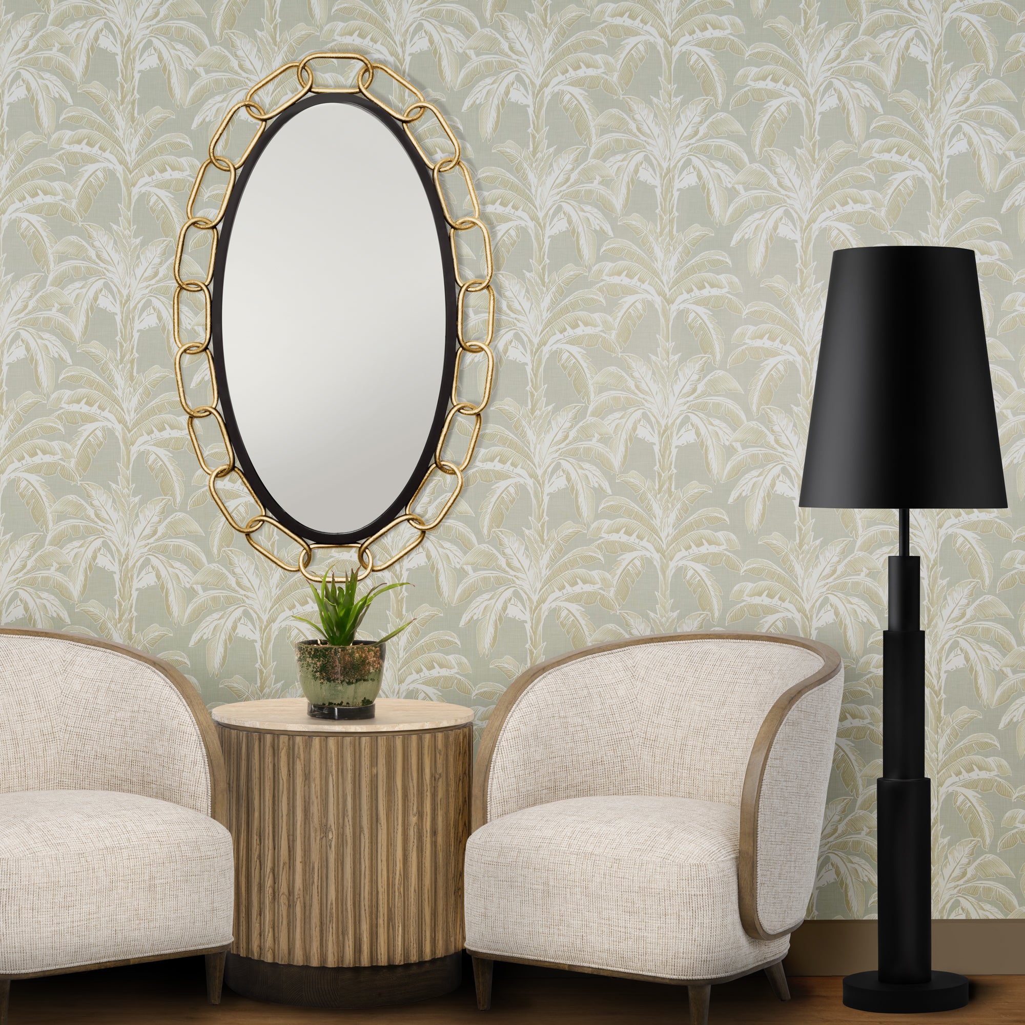 Chains of Love 24x40 Oval Wall Mirror