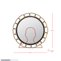 Chains of Love 30-in Round Wall Mirror