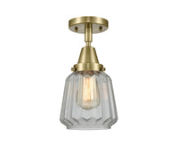 Caden Semi-Flush Mount Brushed Satin Nickel