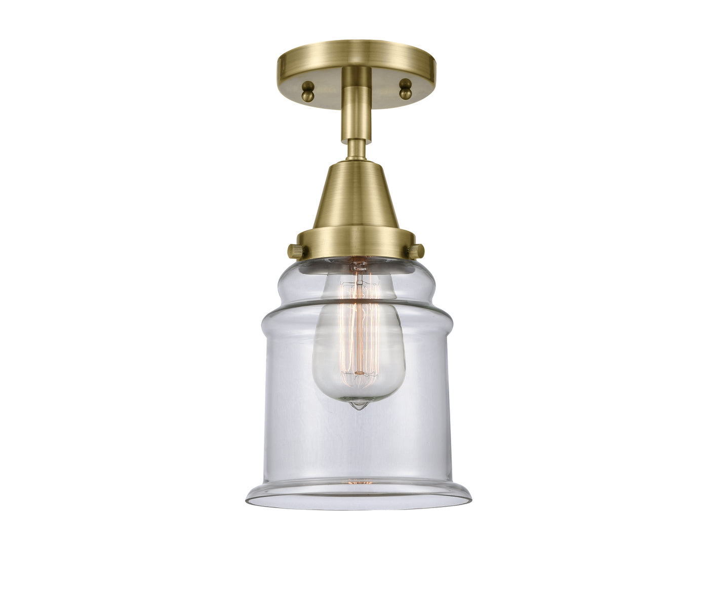 Caden Semi-Flush Mount Brushed Satin Nickel