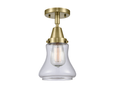 Caden Semi-Flush Mount Seedy Glass Nickel