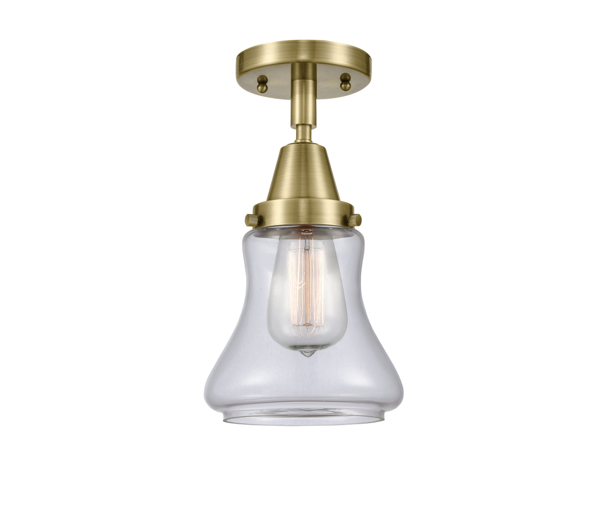 Bellmont 6-Inch 1-Light Semi-Flush Mount with LED Bulb 10-Inch High