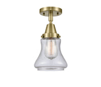 Caden Semi-Flush Mount Seedy Glass Nickel