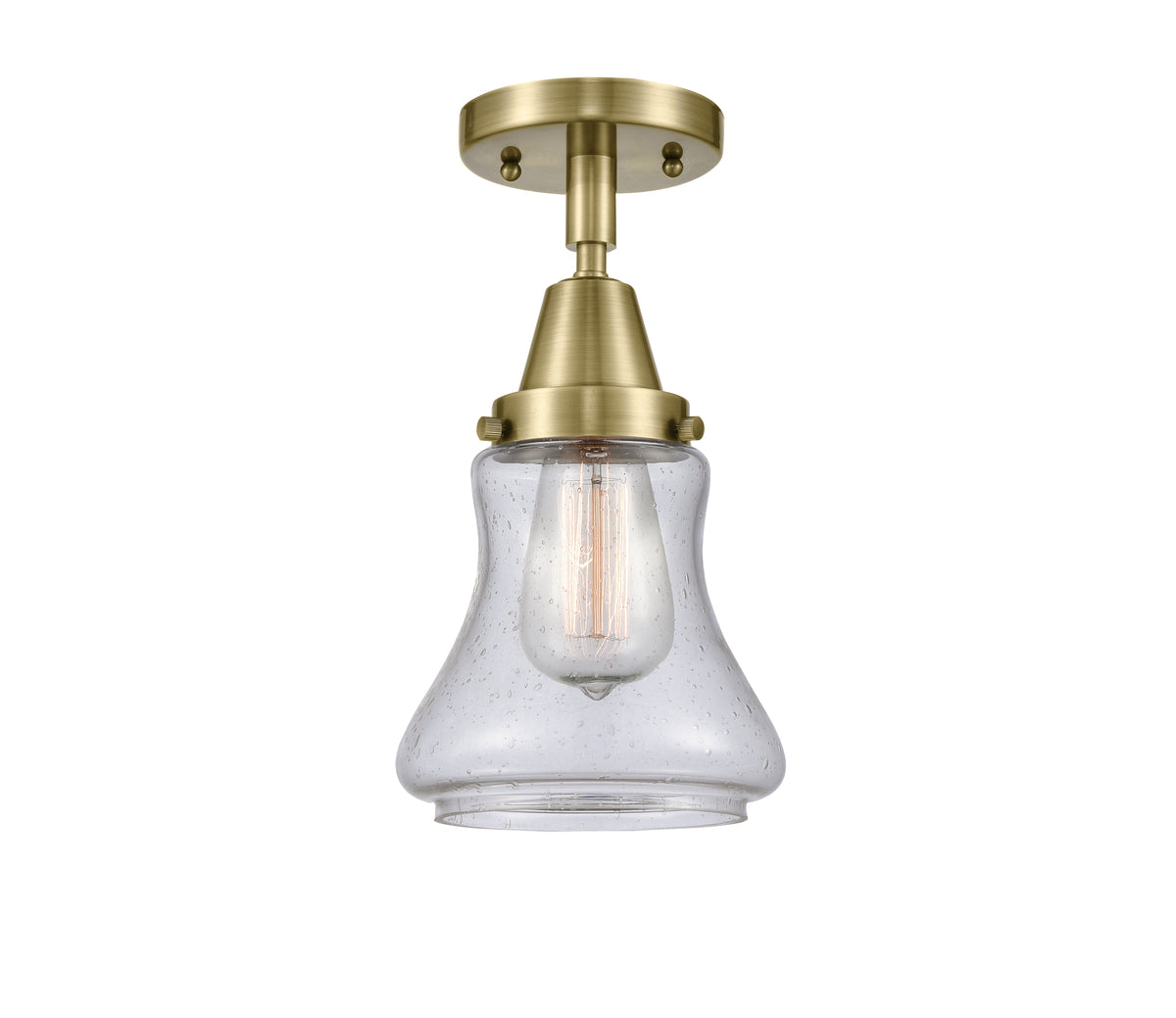 Bellmont 6-Inch 1-Light Semi-Flush Mount with LED Bulb 10-Inch High
