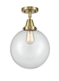 Caden Semi-Flush Mount Brushed Nickel Glass