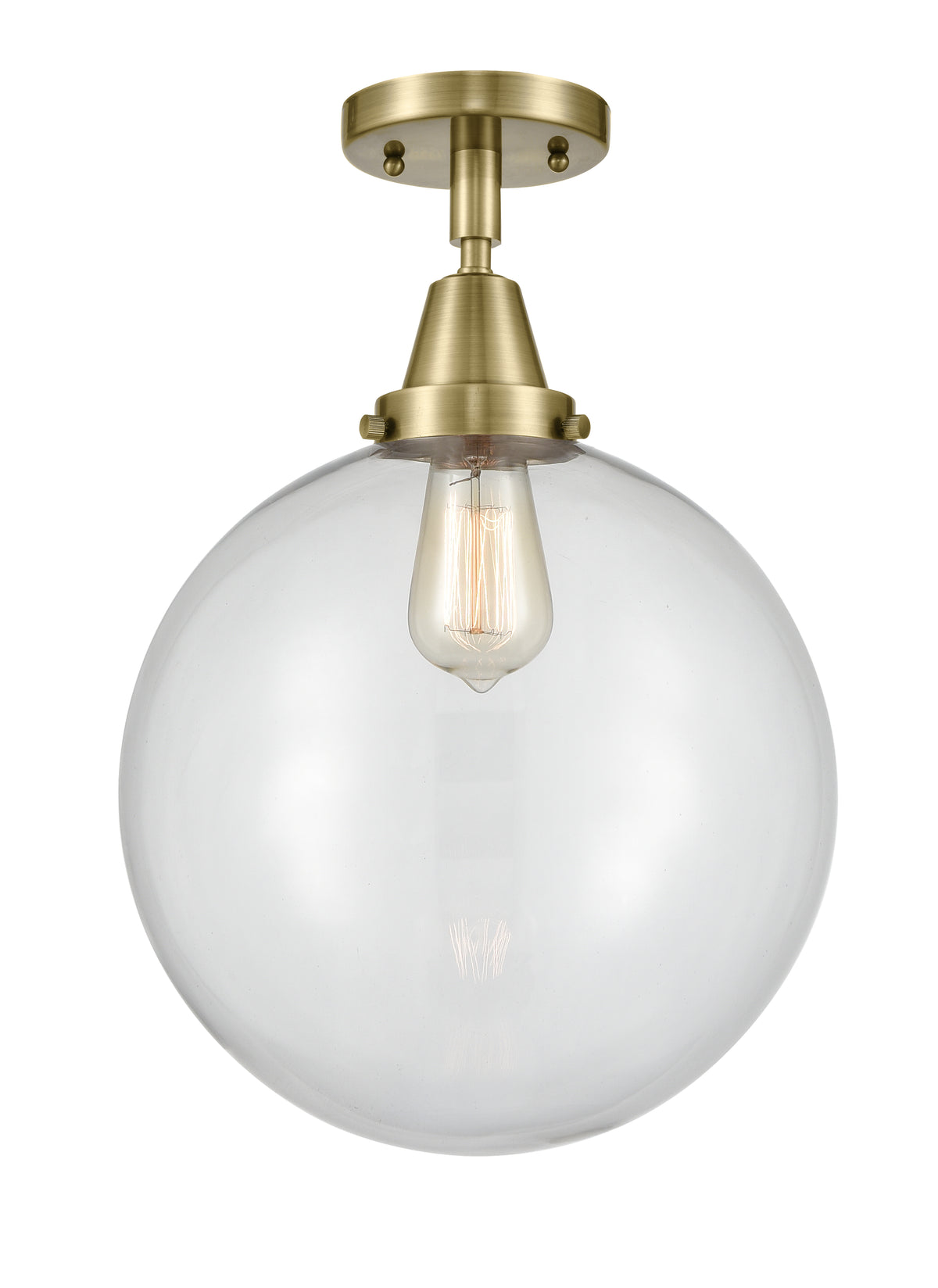 Beacon 12-Inch 1-Light Semi-Flush Mount with LED Bulb 14.5-Inch High