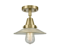 Caden Semi-Flush Mount Brushed Nickel Glass