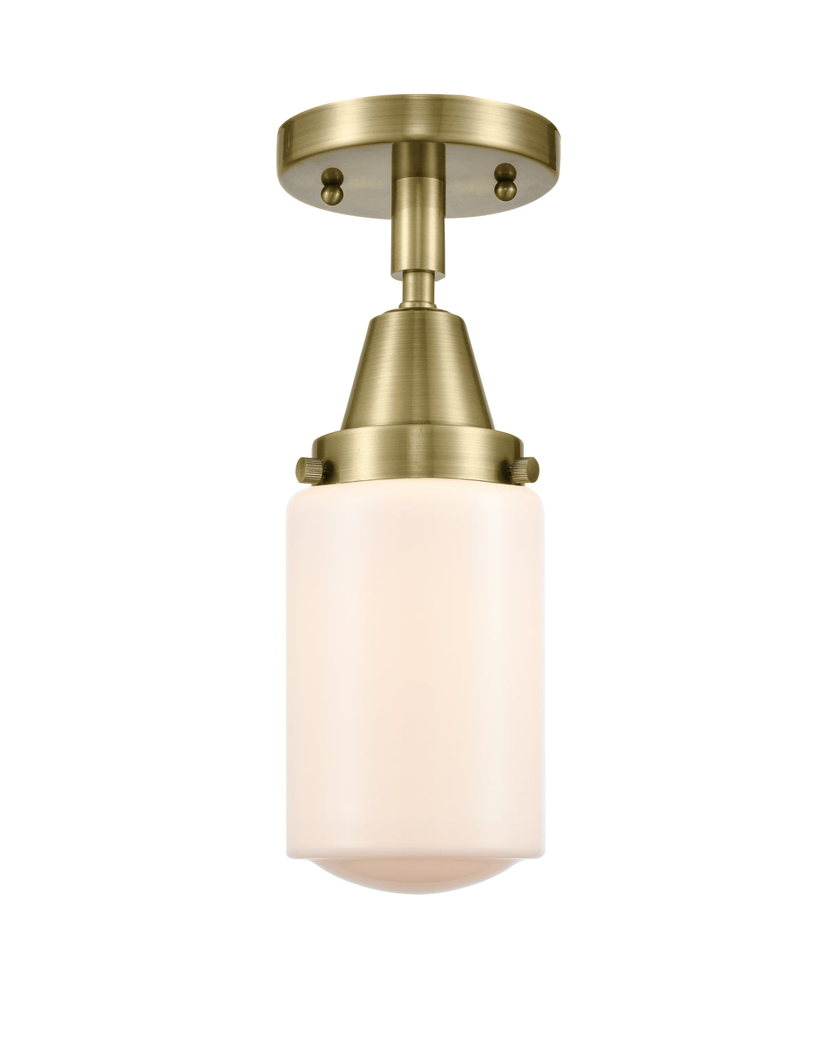 Dover 5-Inch 1-Light Semi-Flush Mount 9.75-Inch High