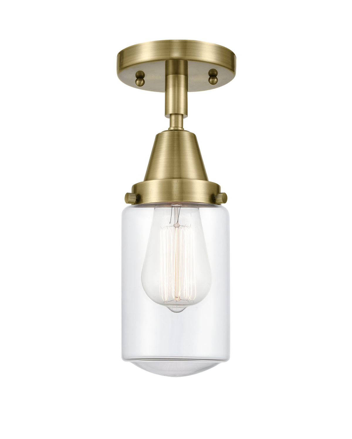 Dover 5-Inch 1-Light Semi-Flush Mount 9.75-Inch High