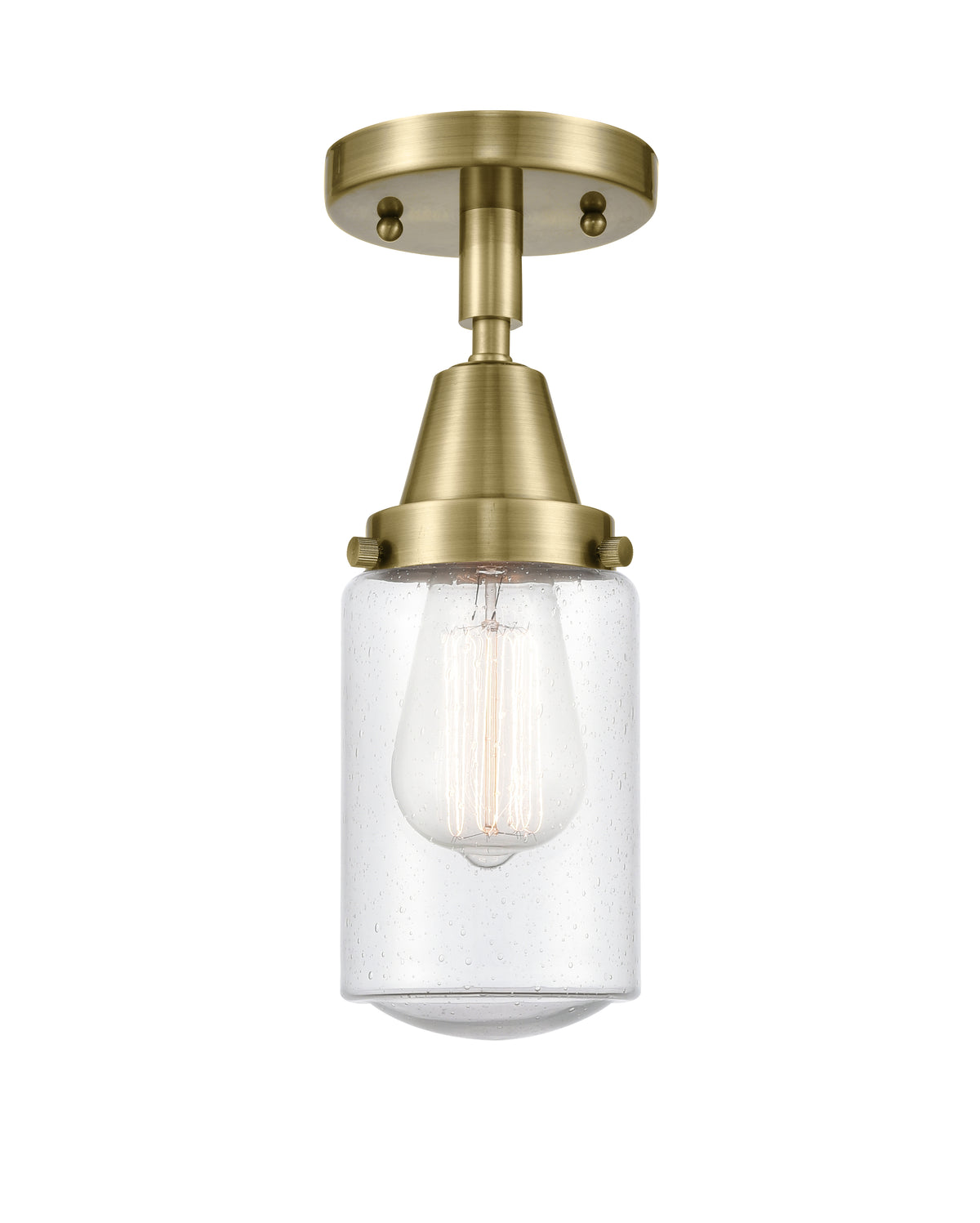 Dover 5-Inch 1-Light Semi-Flush Mount 9.75-Inch High