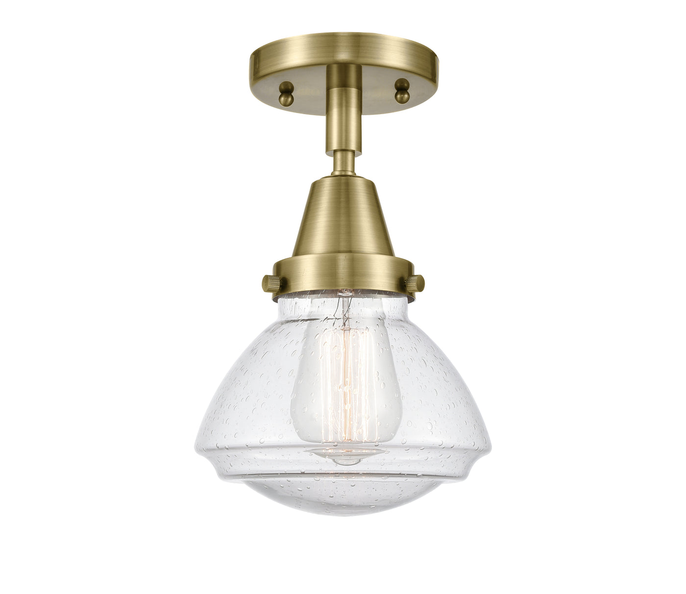 Caden Semi-Flush Mount Brushed Satin Nickel