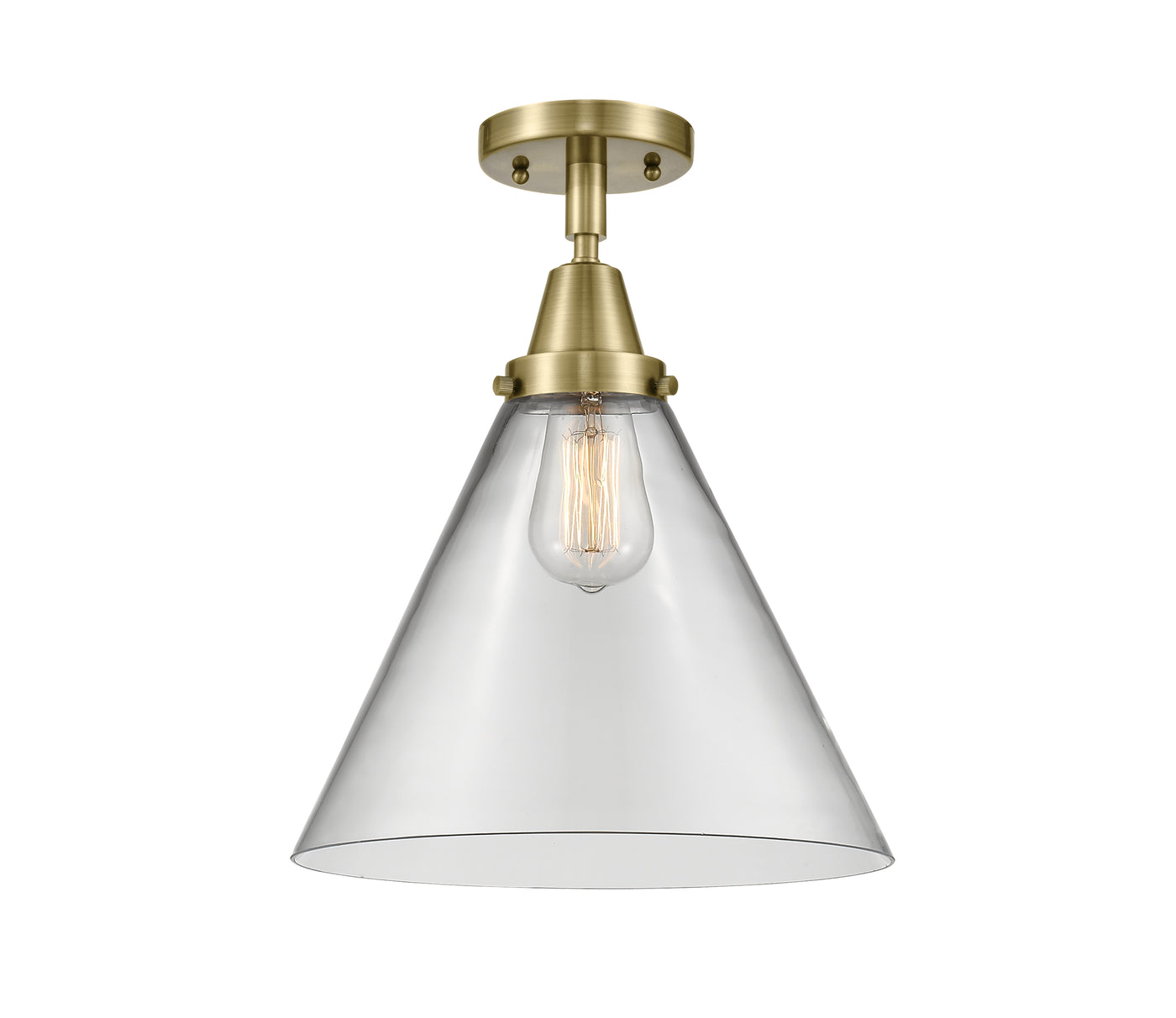 Caden Semi-Flush Brushed Satin Nickel