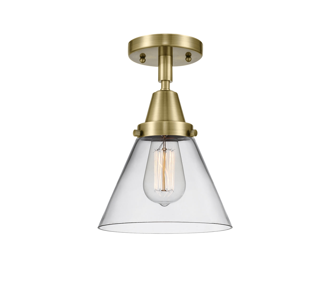 Caden Semi-Flush Mount Brushed Satin Nickel