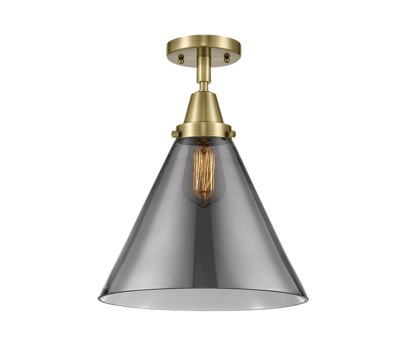 Caden Semi-Flush Mount Brushed Satin Nickel