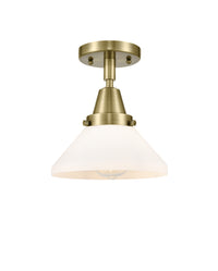 Caden Semi-Flush Mount Brushed Nickel Glass