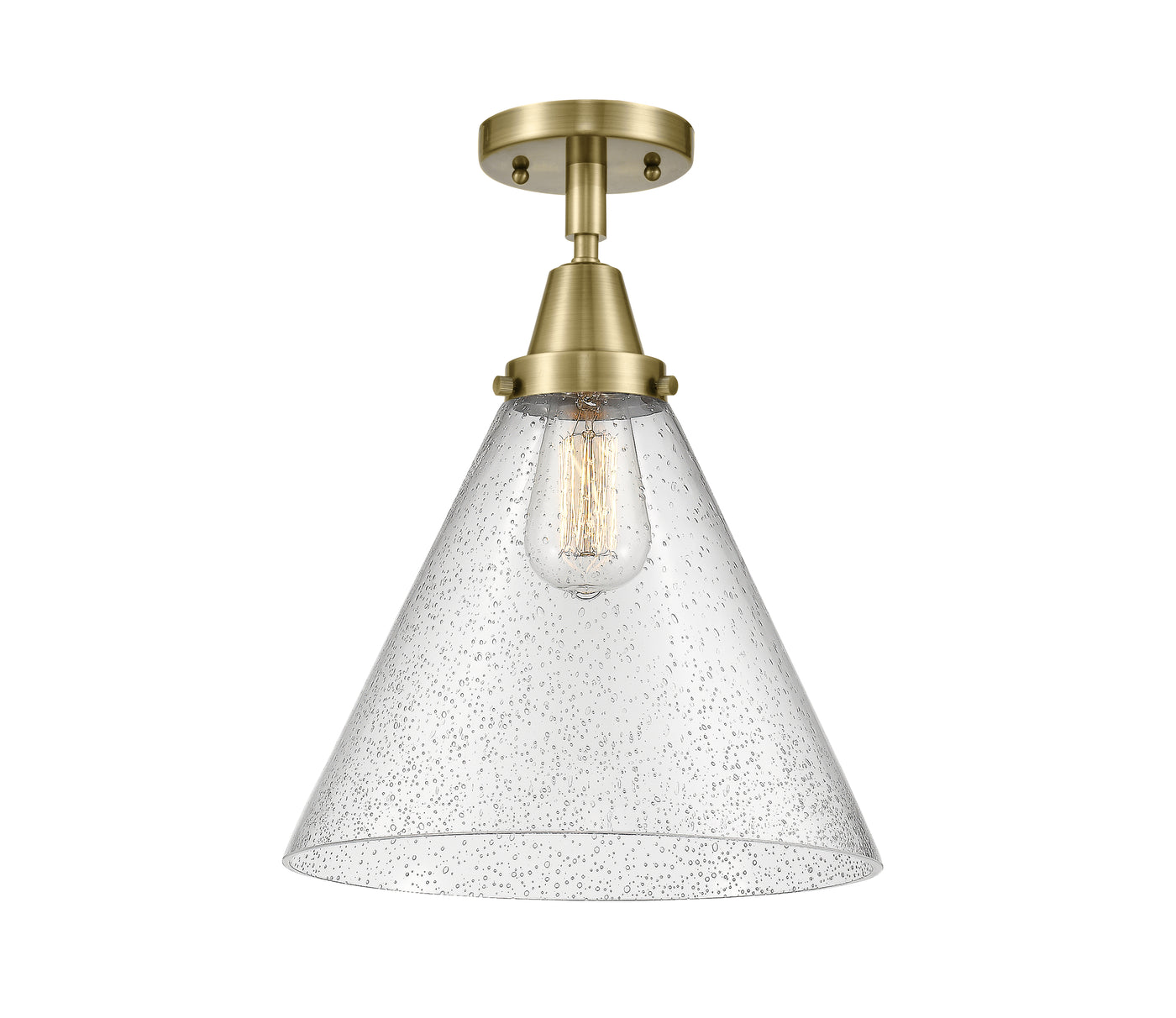 Caden Semi-Flush Mount Brushed Satin Nickel