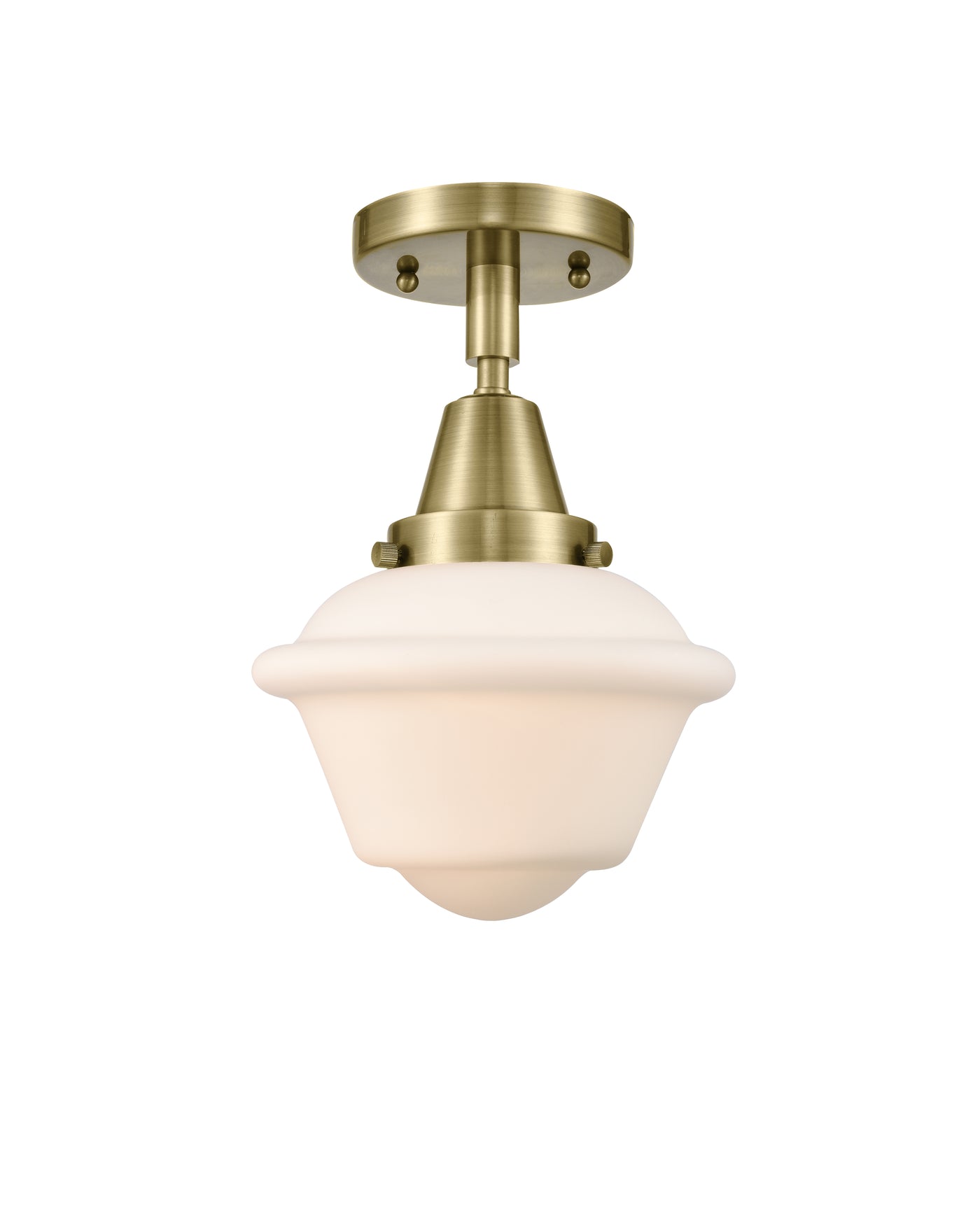 Caden Semi-Flush Mount Brushed Nickel Glass