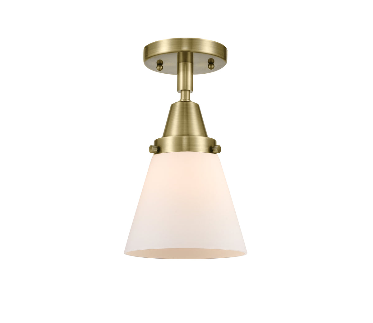 Cone 6-Inch 1-Light Semi-Flush Mount 10-Inch High
