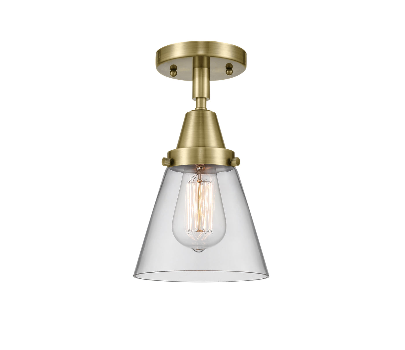 Caden Semi-Flush Mount Brushed Satin Nickel