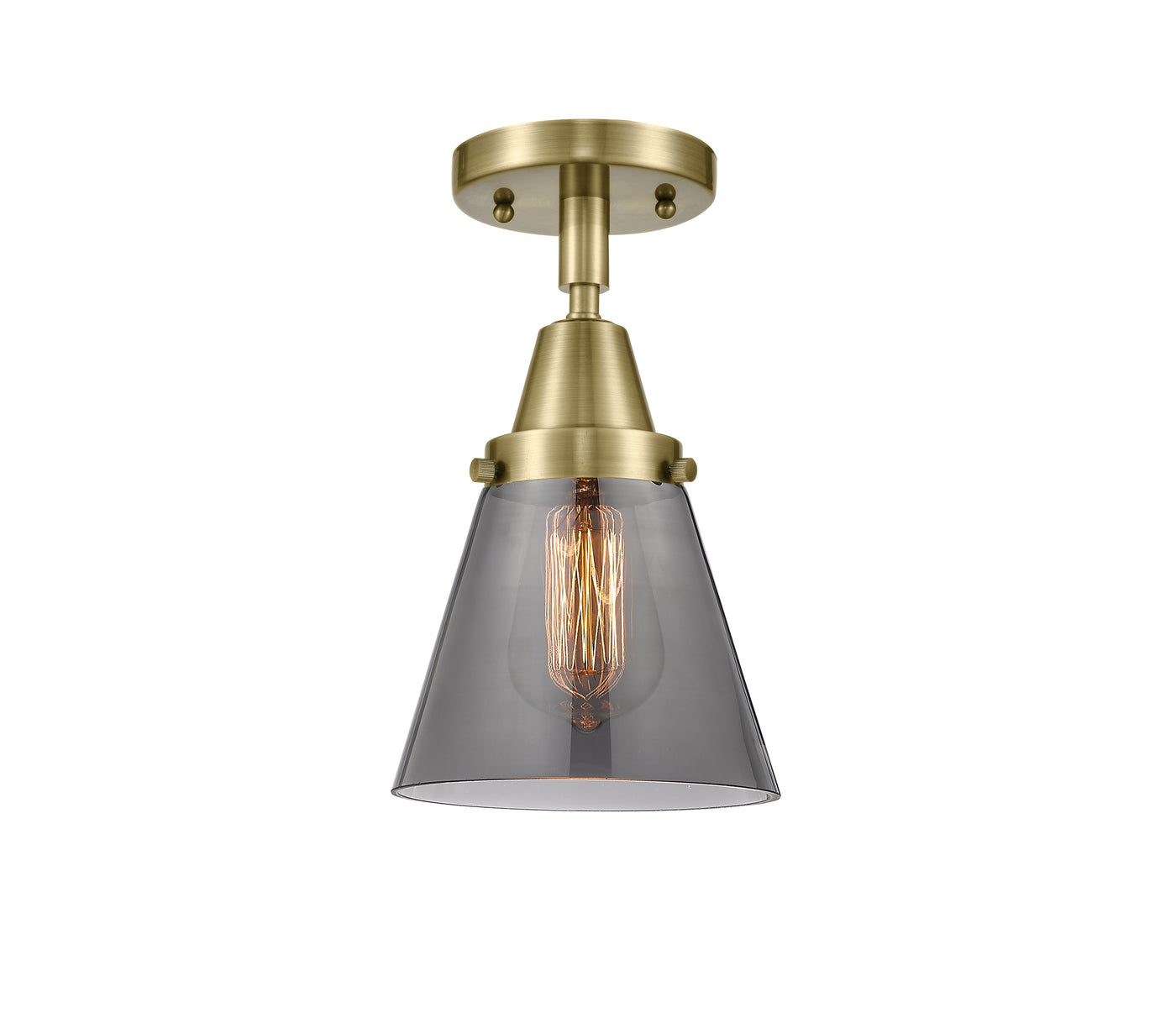 Caden Semi-Flush Mount Brushed Satin Nickel