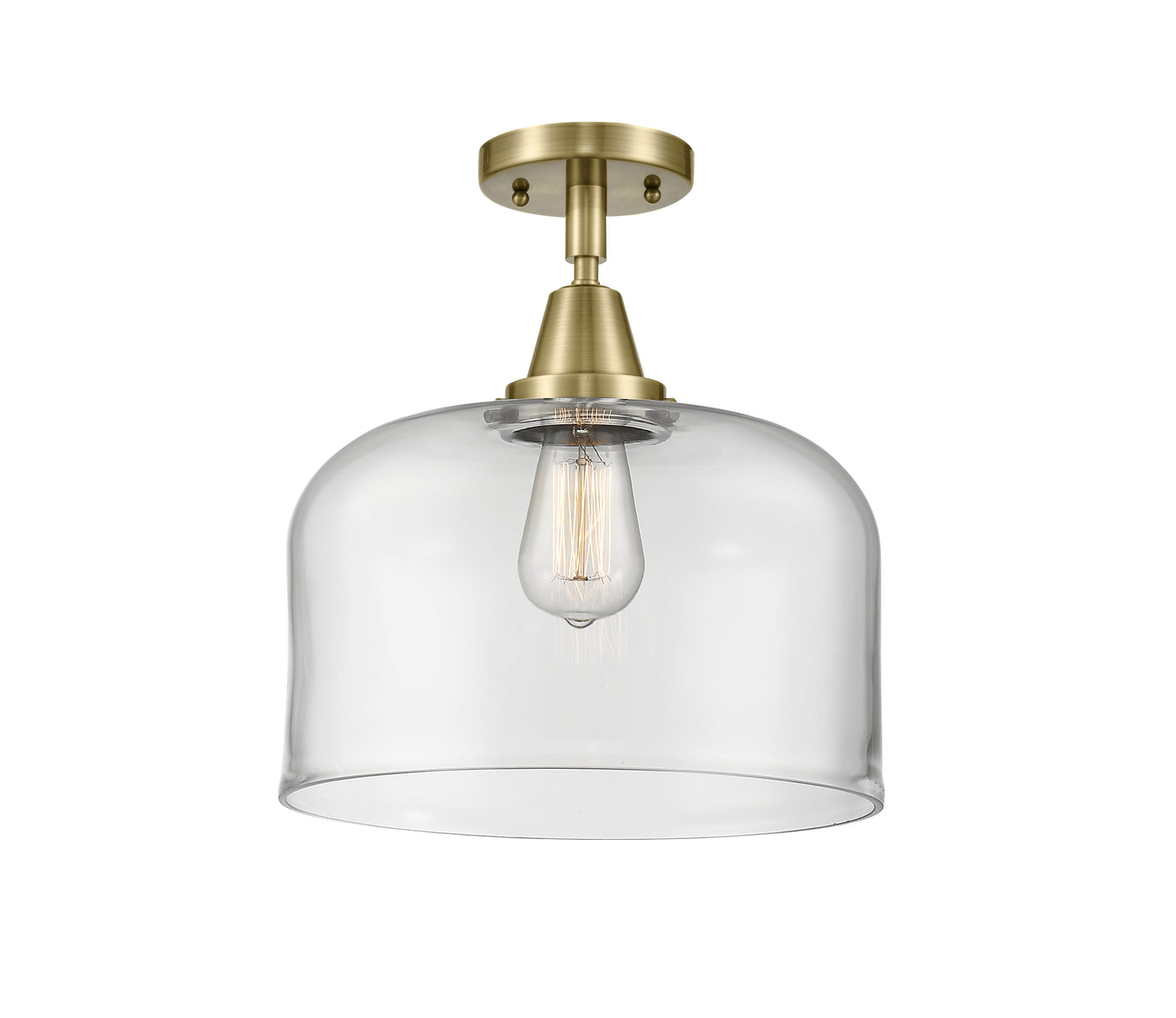 Caden Semi-Flush Mount Brushed Nickel Steel
