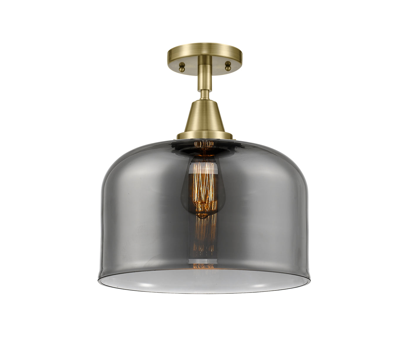 Caden Semi-Flush Mount Brushed Nickel Steel