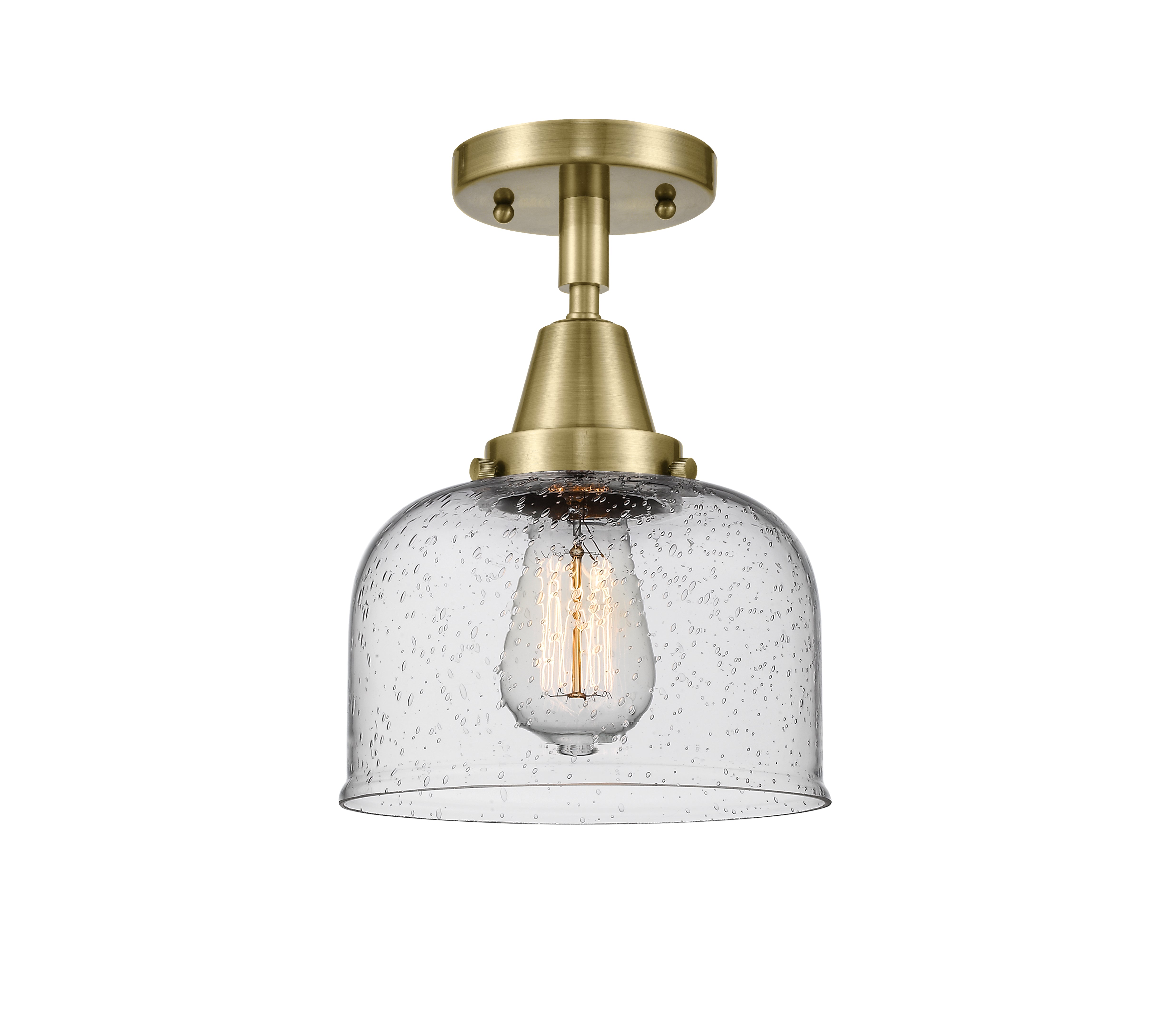 Caden Semi-Flush Mount Brushed Satin Nickel
