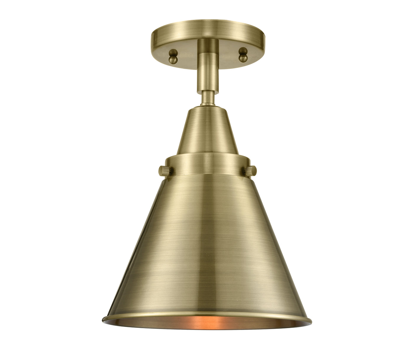 Caden Semi-Flush Mount Satin Nickel