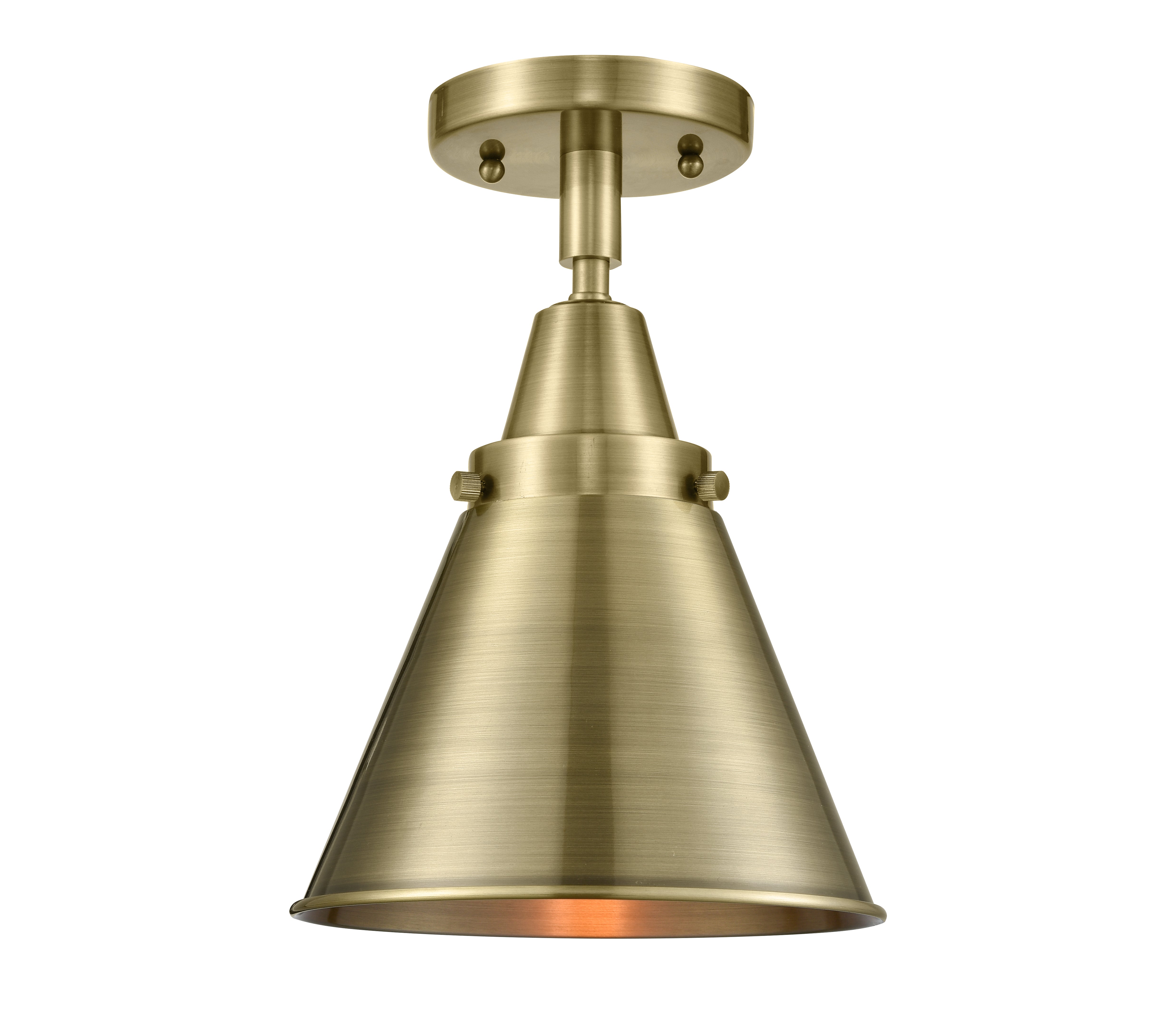 Caden Semi-Flush Mount Satin Nickel